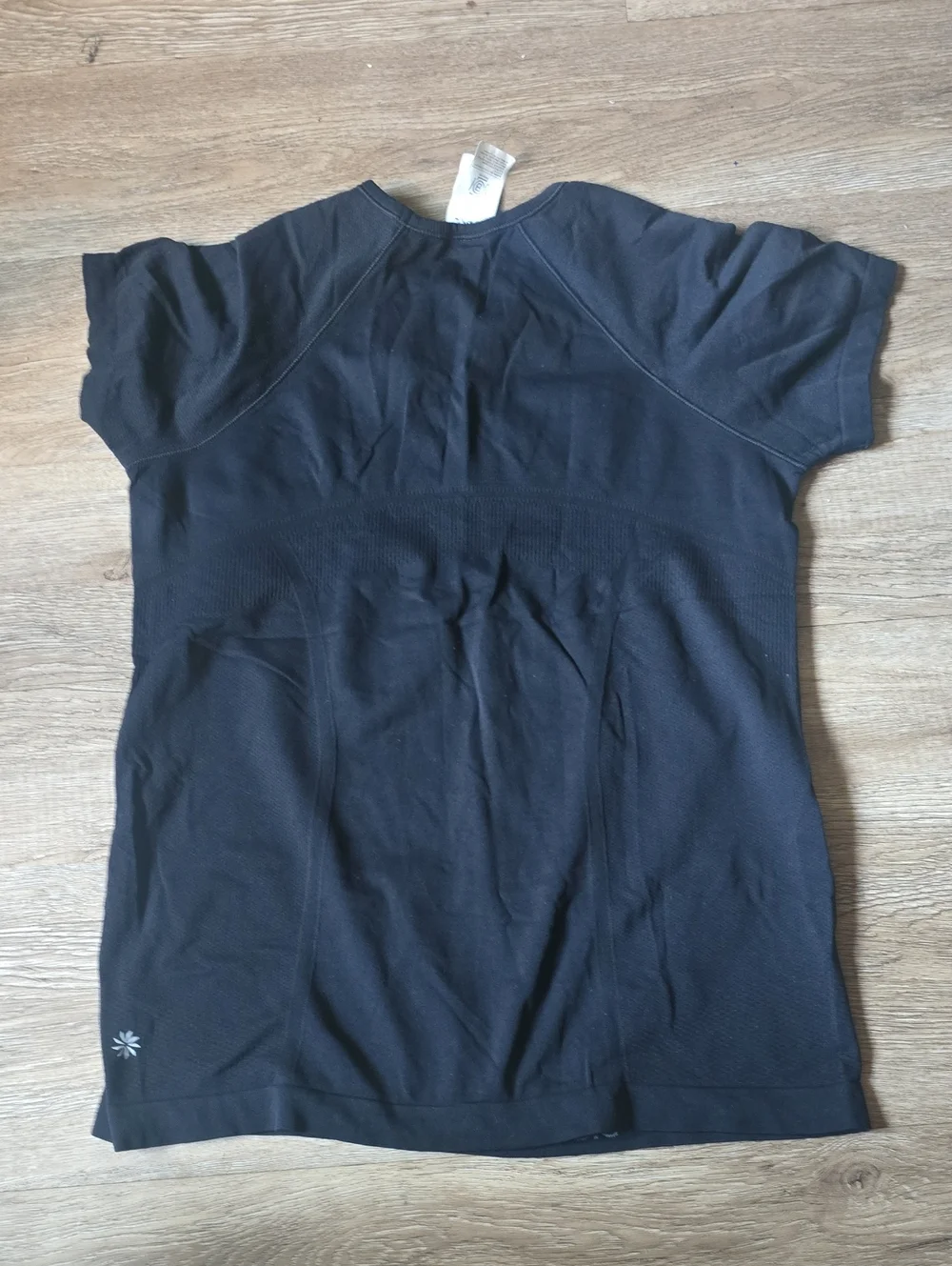 Athleta Girl Black Crewneck Athletic Top